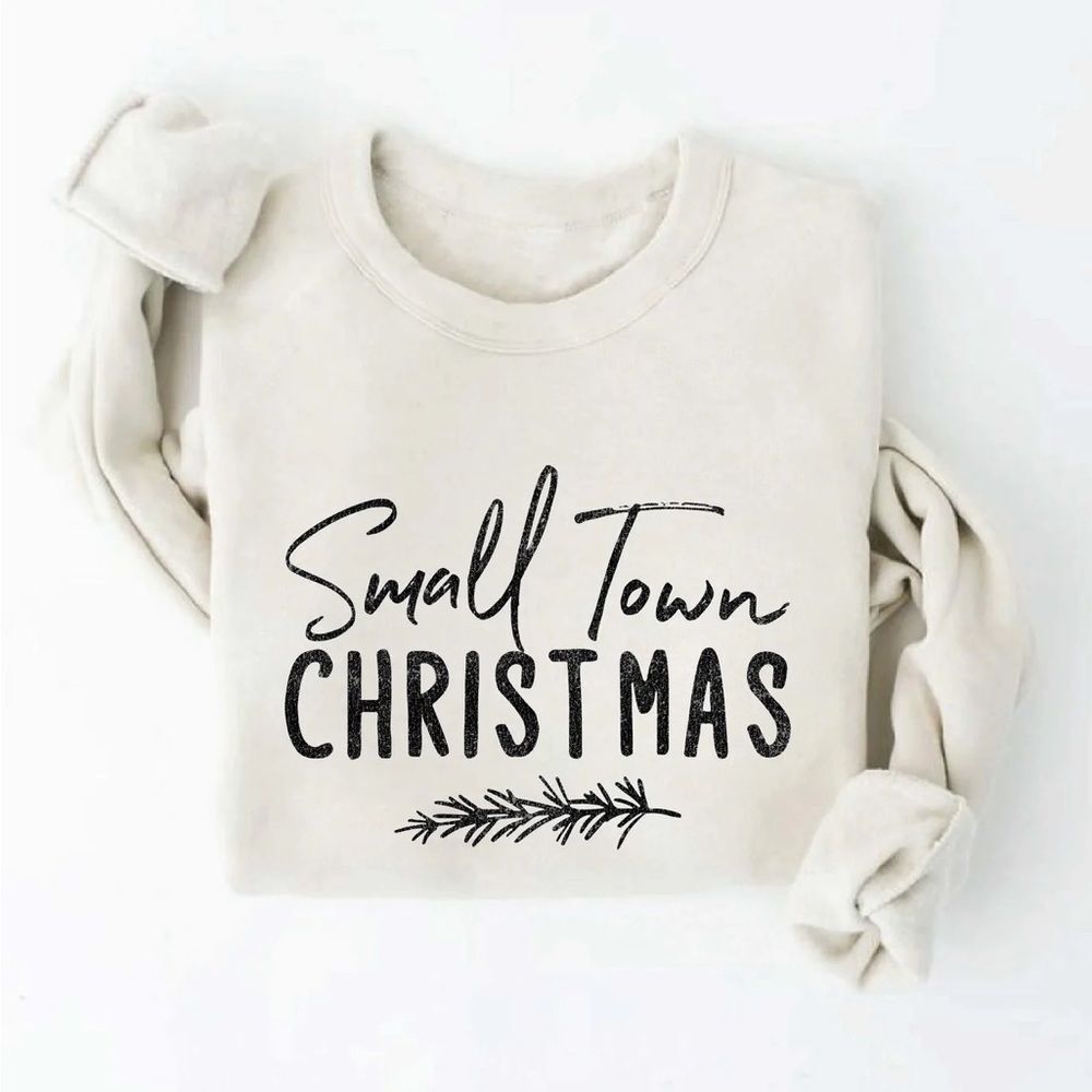 NWT Wool + Pepper Co. Small Town Christmas Crewneck Sweatshirt - Picture 3 of 3